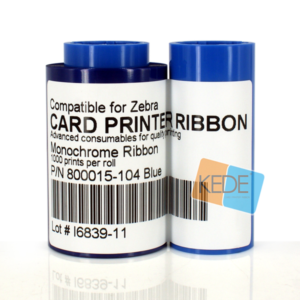 800015-104 Blue Compatible Ribbon For Zebra Eltron