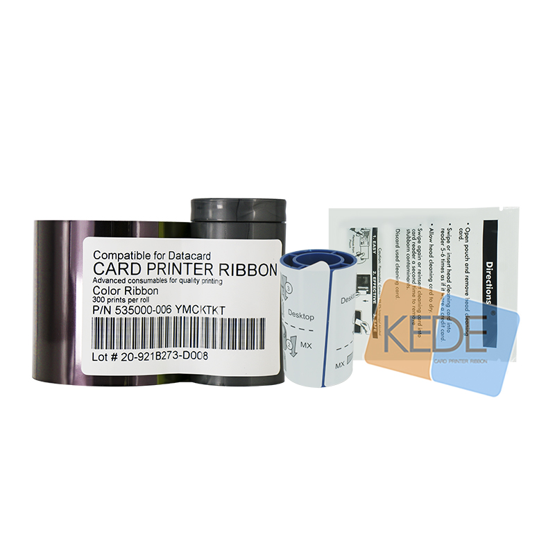 535000-006 YMCKTKT Compatible Ribbon For Datacard CP CD