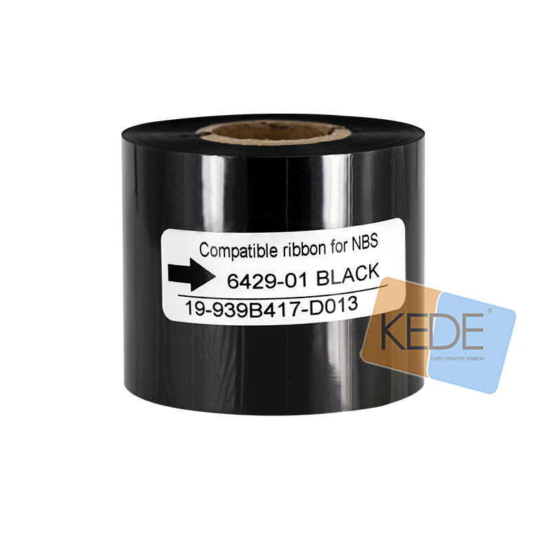 NBS 6429-01 Black 黑色兼容色带- 3200张/卷